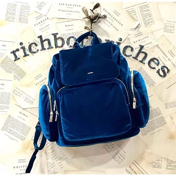 Free People X Caraa Velvet Cirrus Backpack - Picture 4 of 5